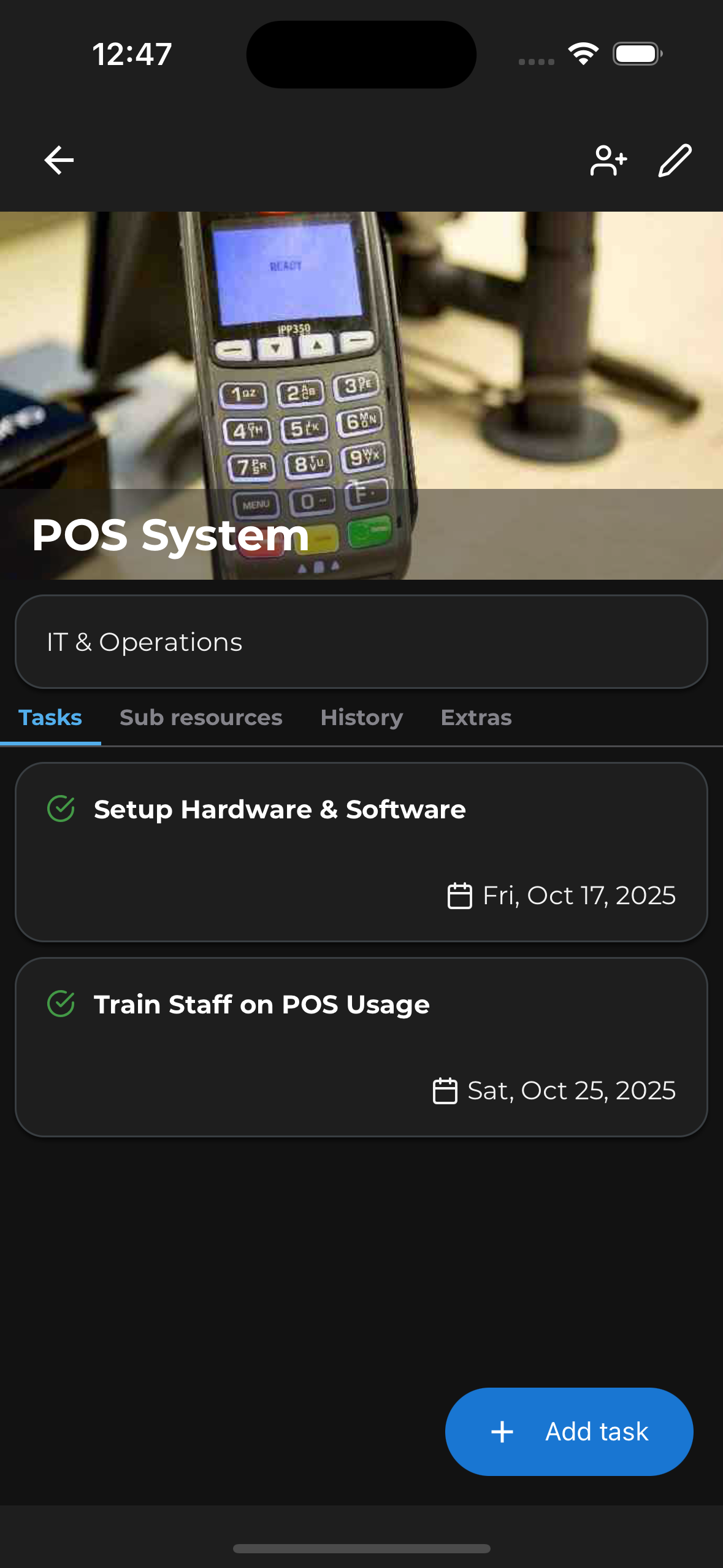 Project Resource Details