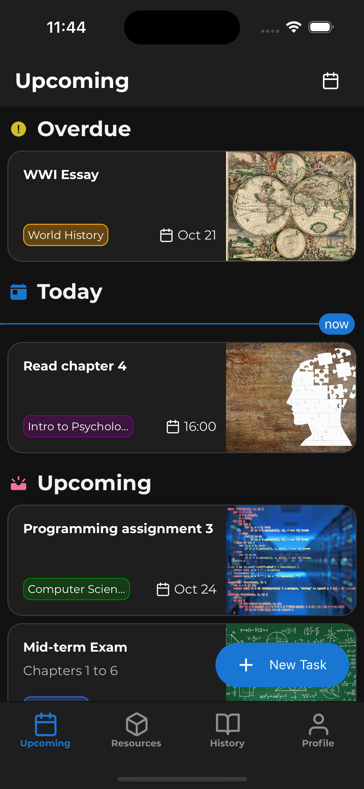 Never miss an assignment