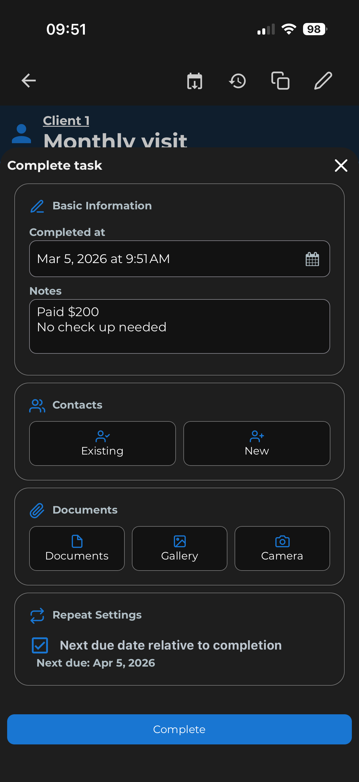Google Sheets integration step 3