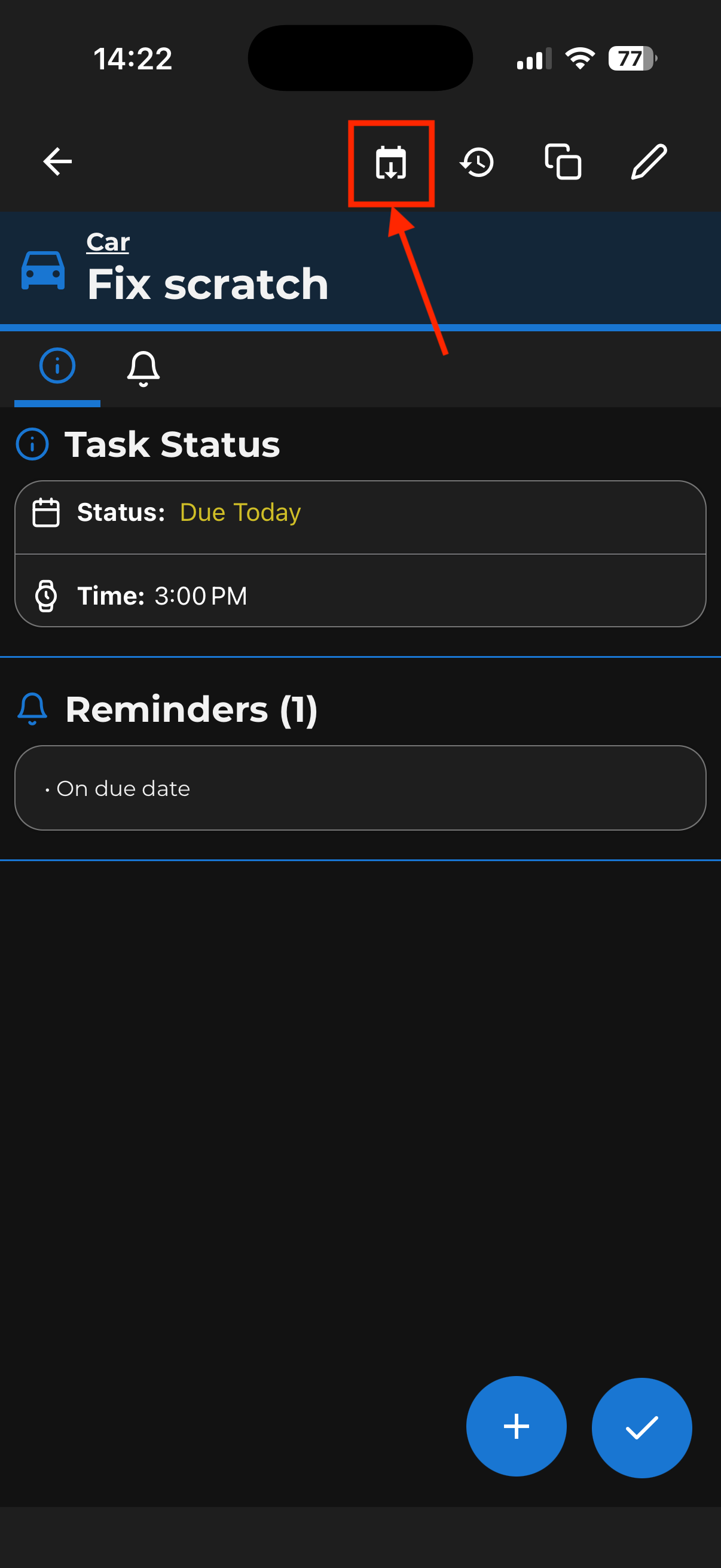 Calendar sync step 1