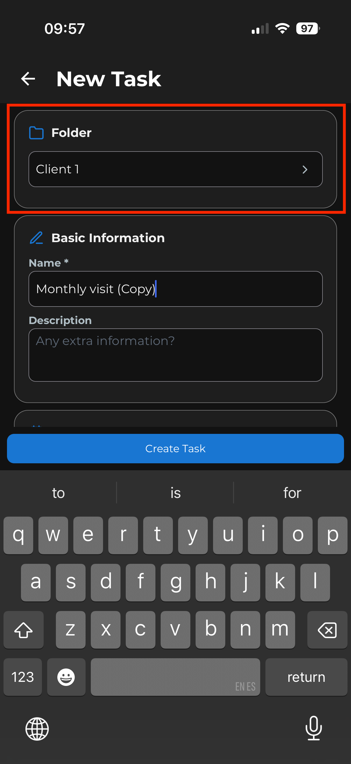 Task duplication step 2